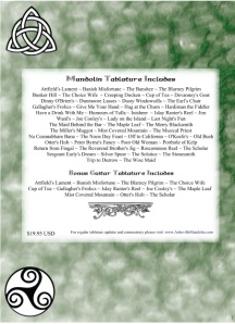 Asheville Celtic Mandolin Collection Back Cover